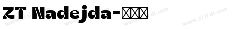 ZT Nadejda字体转换